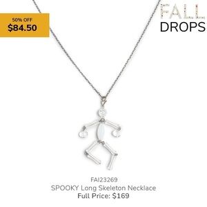 Sabika Skelton Necklace 💀🧡✨